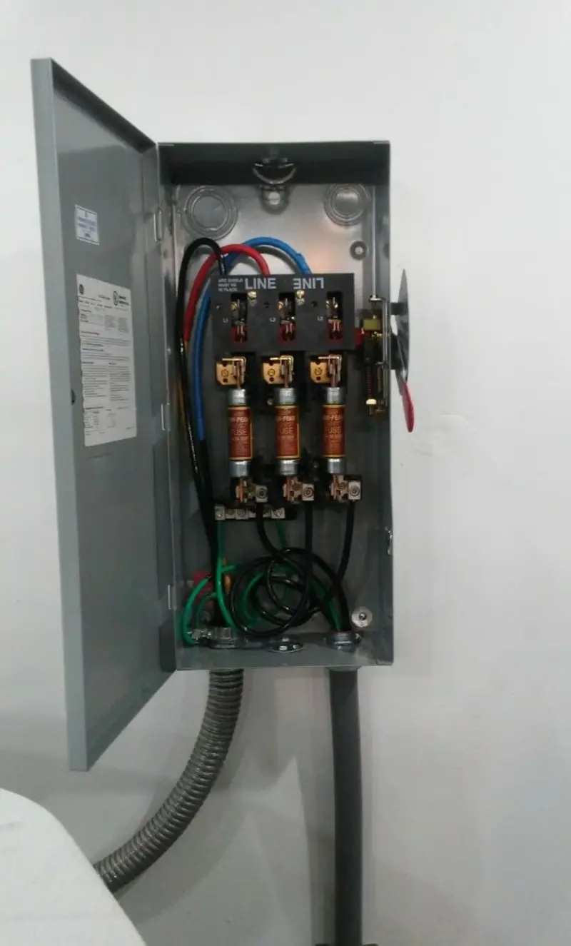 Three-phase disconnect switch installed for Electrical Wiring & Rewiring in North Hanover