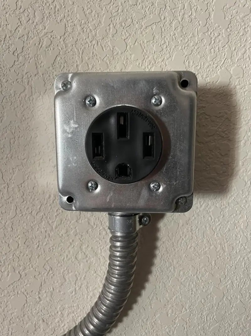 NEMA 14-50 outlet installed for Electrical Panel Upgrade in North Hanover